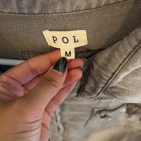 POL Denim Shacket - Purple/Gray - Size Medium - NWOT - Picture 2 of 4